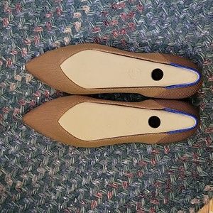 Never worn Rothys the point 8.5 brown